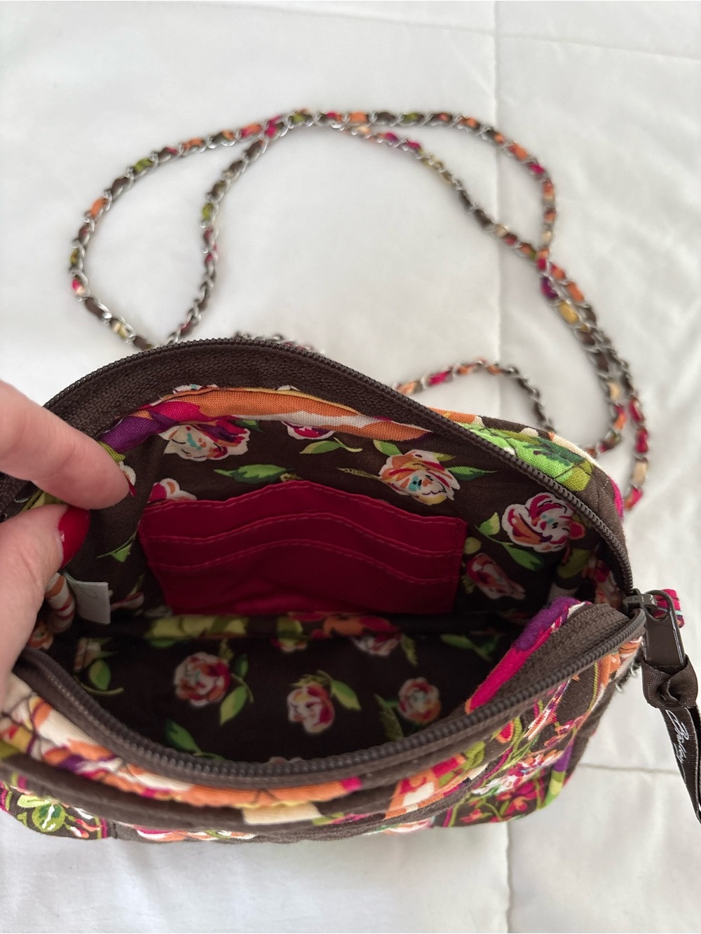 Vera Bradley English Rose Mini Chain Crossbody - Picture 3 of 7